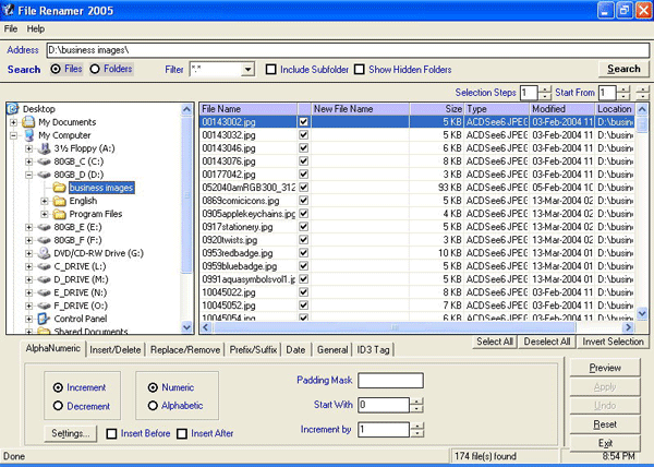File Renamer 2005